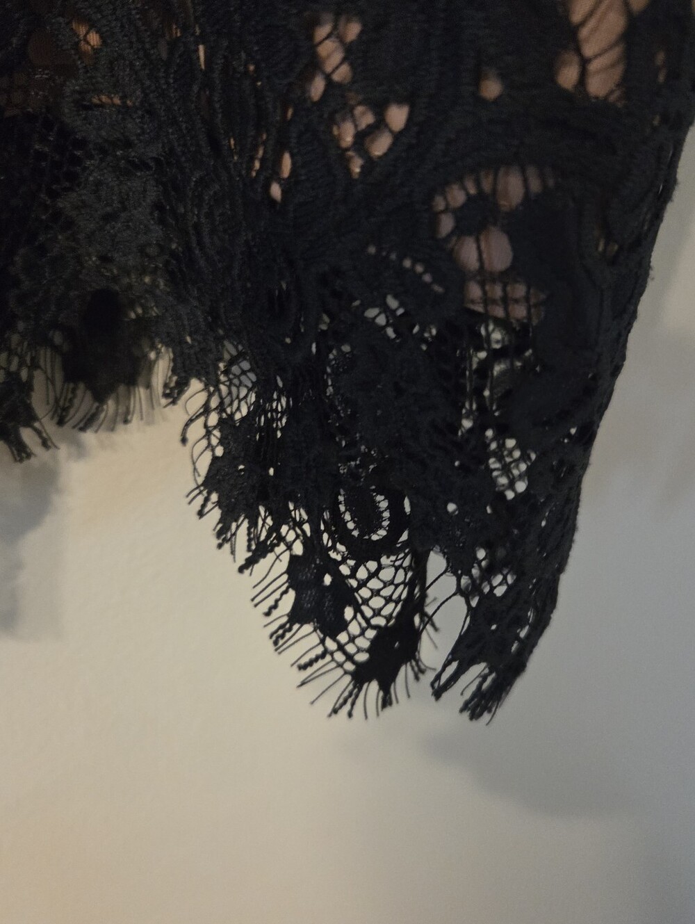 For Love & Lemons Womens Black Lace Corsette Slip Mini Retro Dress Sz XS - Picture 7 of 12